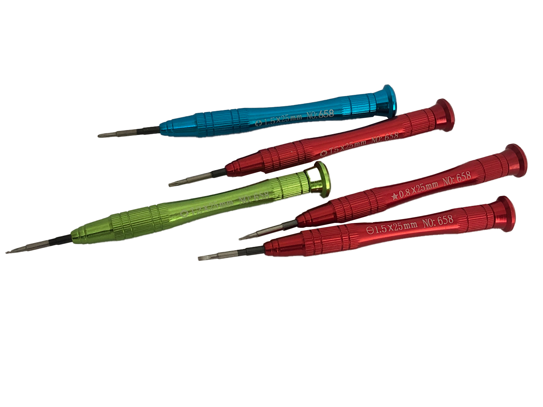 Kit de desarmadores de colores 658